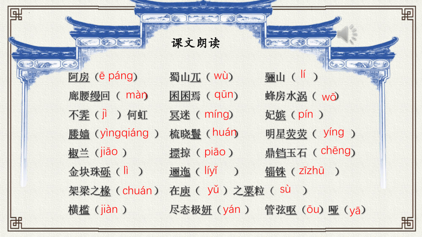 统编版高中语文必修下册第八单元16.1《阿房宫赋》 课件（26张ppt）