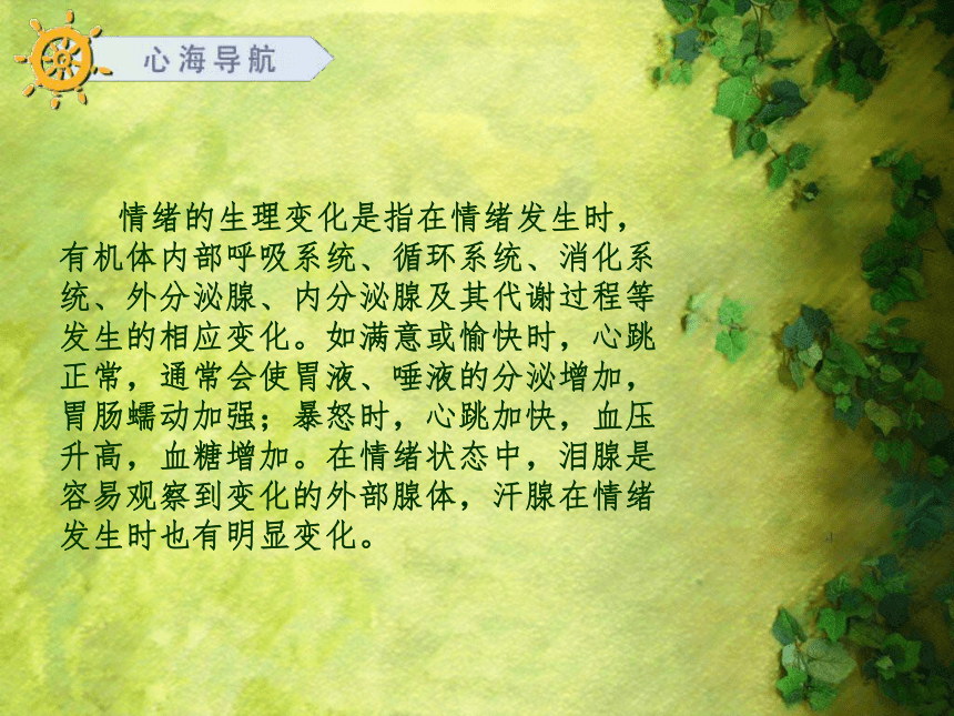 高一北师大版心理健康 6.情绪、心理的色调 课件（22ppt）