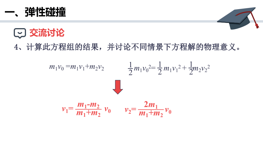 1.5 弹性碰撞和非弹性碰撞 课件(共23张PPT)-物理人教版（2019）选择性必修第一册