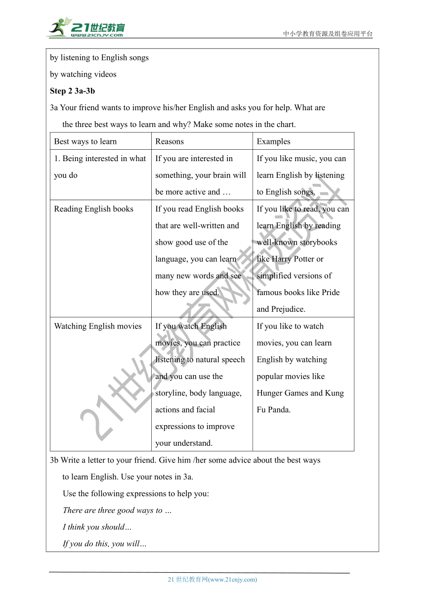 【新课标】Unit1 how can we become good learers sectionB(3a-selfcheck)教案