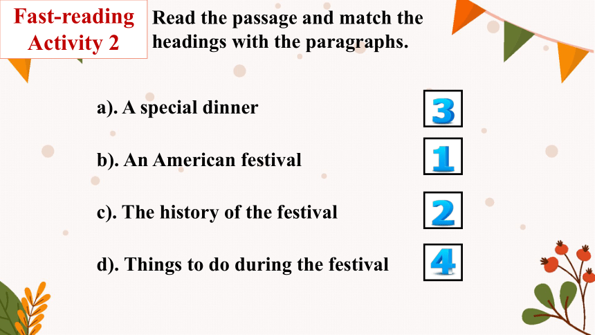 Module 2 Public holidays Unit 2 We have celebrated the festival since the first pioneers arrived in