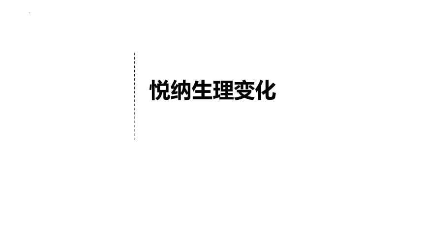 1.1悄悄变化的我 课件(共22张PPT)+内嵌视频-2023-2024学年统编版道德与法治七年级下册