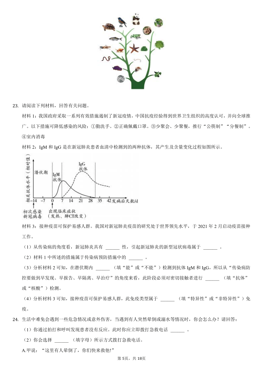 2020-2021学年河南省信阳市息县八年级（下）期末生物试卷（word版，含解析）