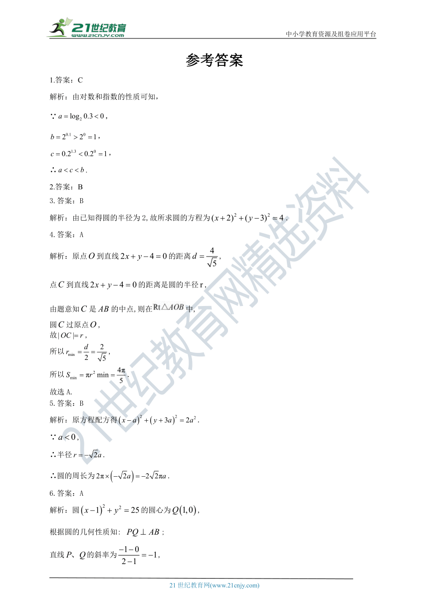 4.1圆的方程 专题训练（含答案）