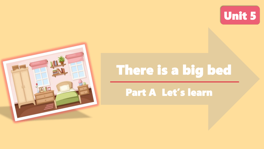 Unit 5 There is a big bed  PartA  Let’s learn课件（共26张PPT，内嵌音频）