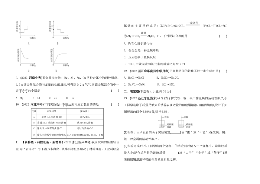 第2章 物质转化与材料利用 素养综合检测卷（含解析）