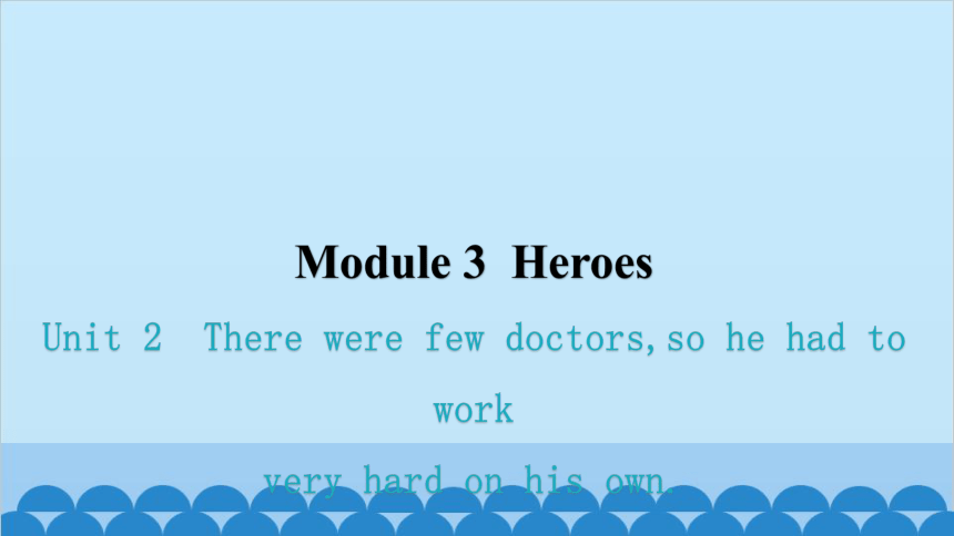 Module 3 Heroes Unit 2There were few doctors, so he had to work very hard on his own.课件(共21张PPT)