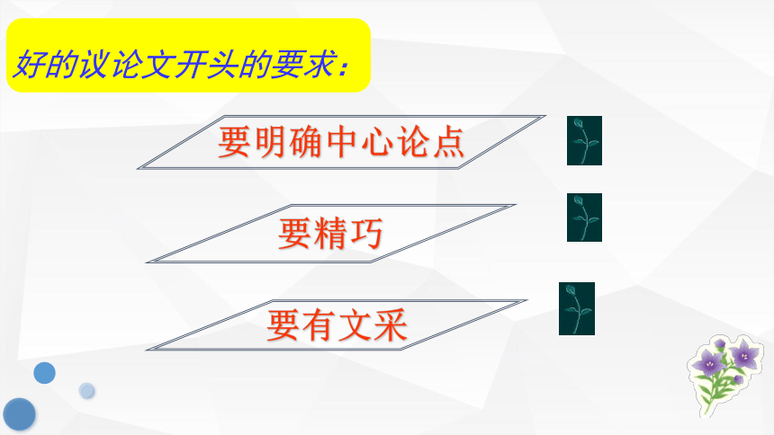 2022届高考作文开头、结尾写作指导课件（30张PPT）