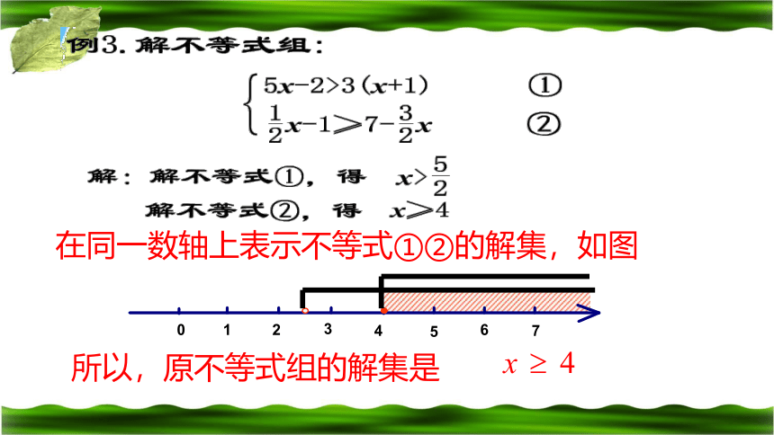 鲁教版（五四制）七年级数学下册11.6.《一元一次不等式组》第二 课时 课件（共15张ppt）