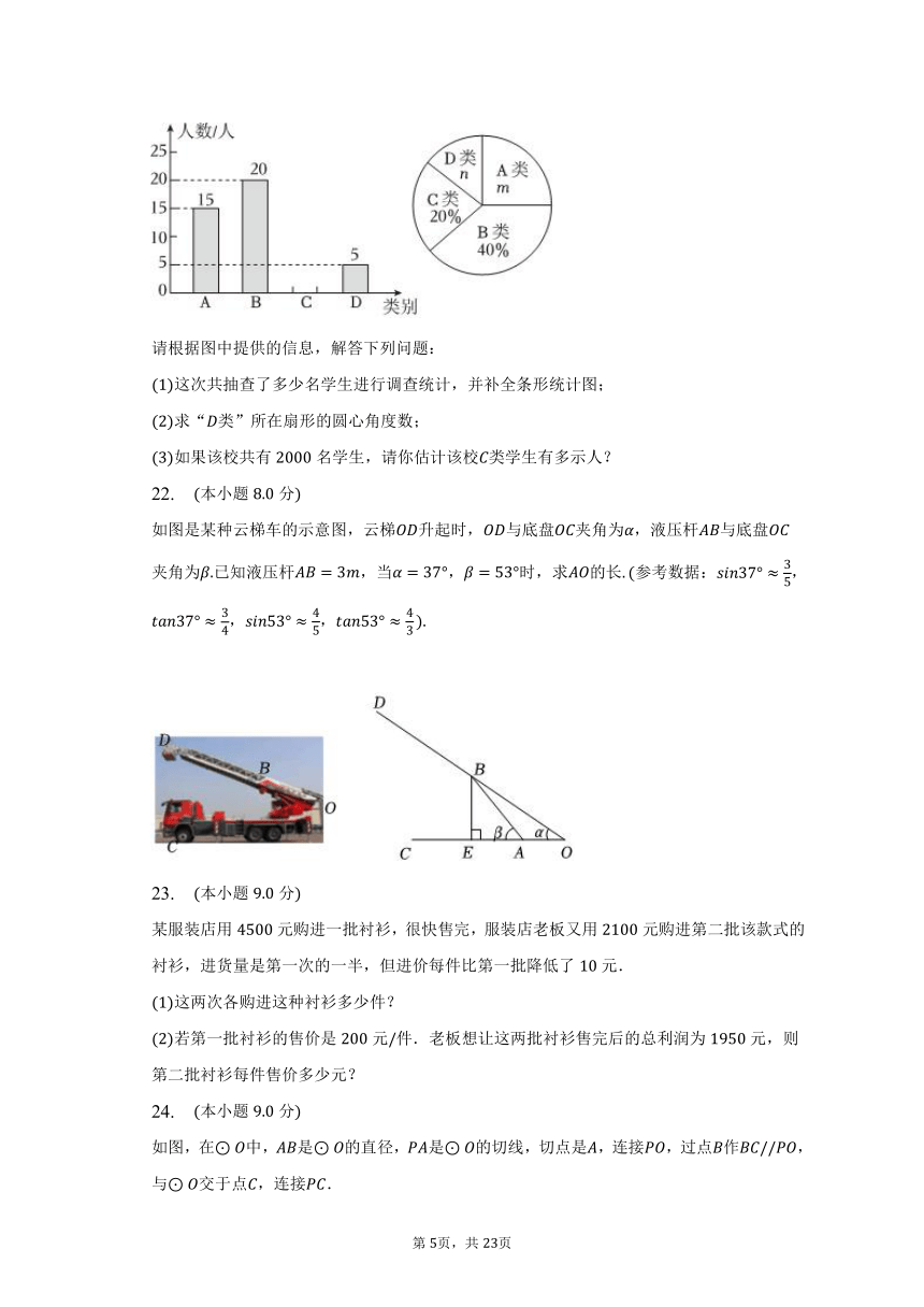 2023年湖南省娄底市中考数学二模试卷（含解析）