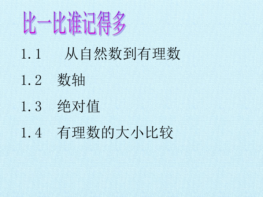 浙教版数学七年级上册 第1章 有理数 复习课件（22张ppt）