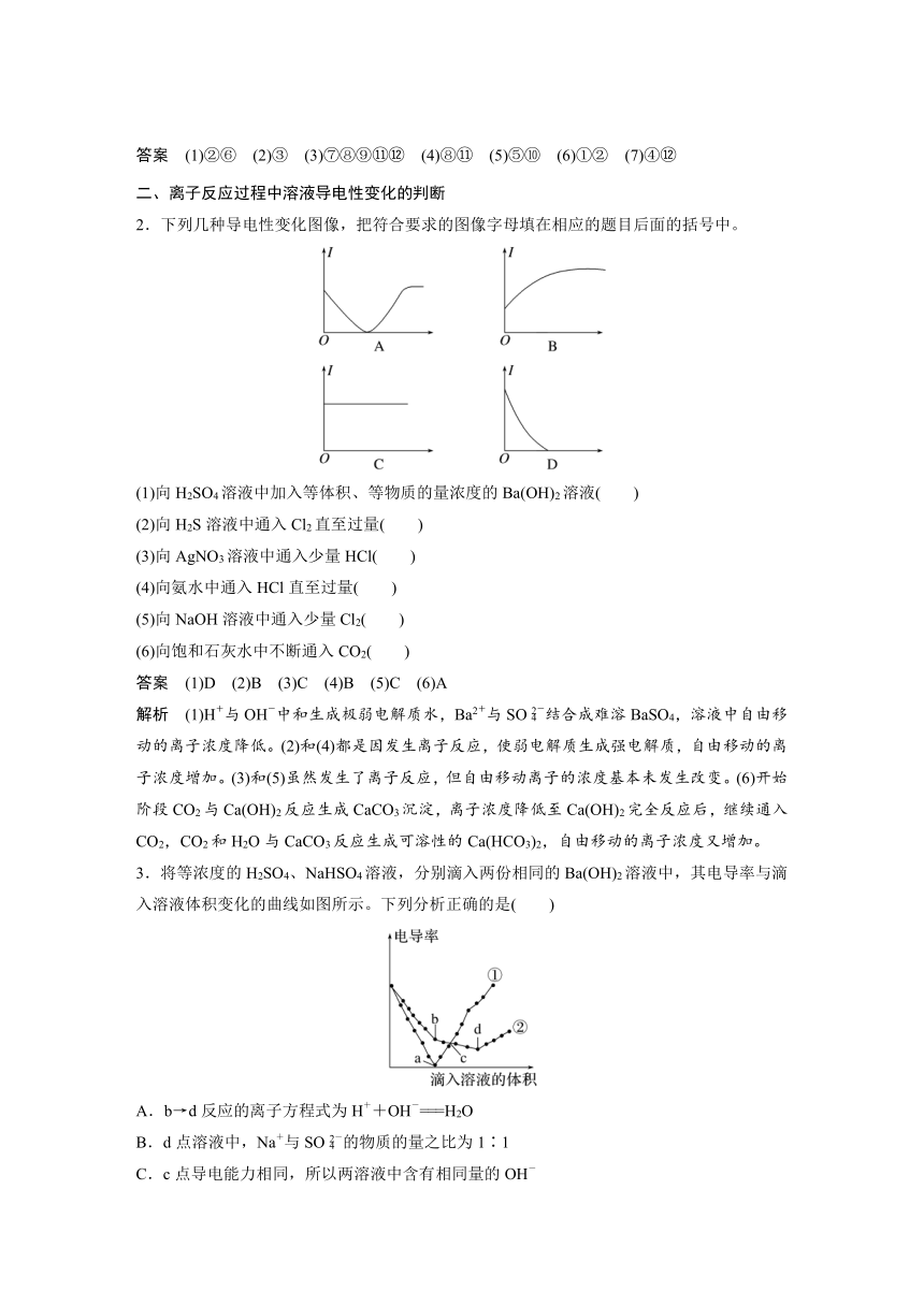 2023年江苏高考 化学大一轮复习 专题1 第三单元 第1讲　离子反应　离子方程式（学案+课时精练 word版含解析）