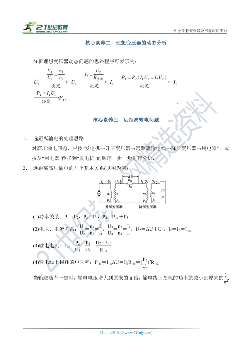 【备考2022】高考物理一轮复习学案  11.2 变压器&电能的输送 有解析