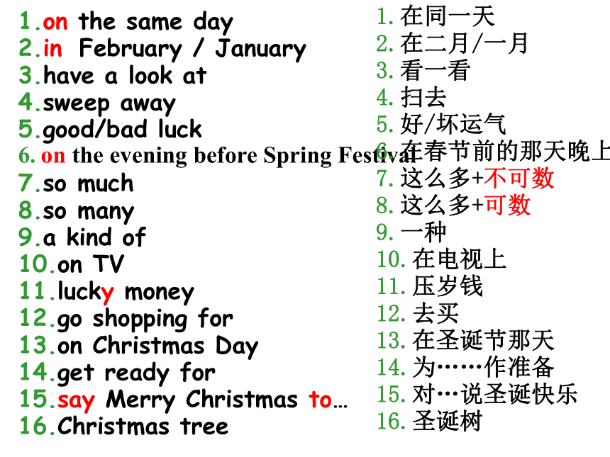 Module 10 Spring Festival Unit 3 Language in use.课件