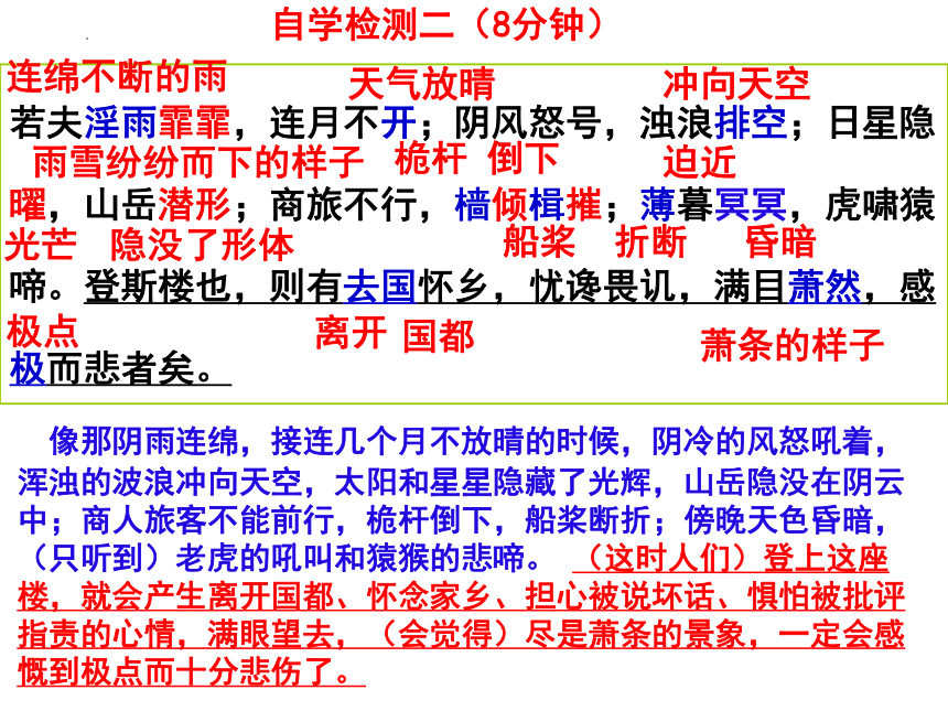 2023年中考语文一轮复习-《岳阳楼记》课件（共42页）