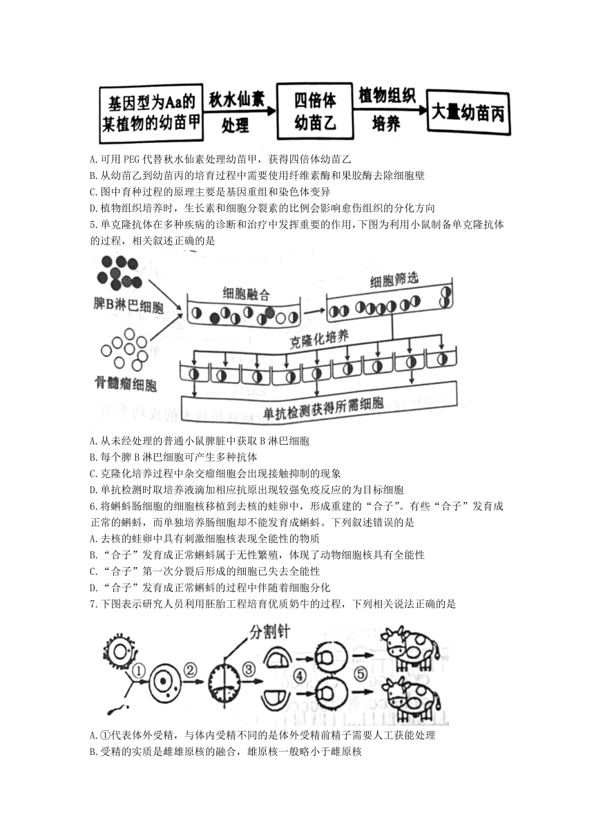 河北省张家口市新时代NT名校联合体2022-2023学年高二下学期期中考试生物学试题（Word版含答案）