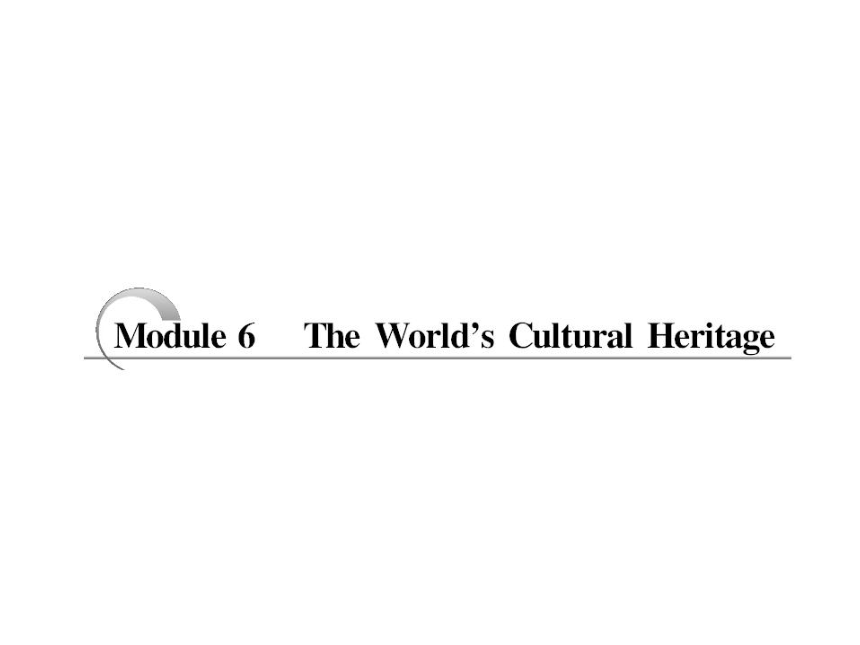 外研版选修7 Module 6  The World’s Cultural Heritage language points 课件(67张ppt)