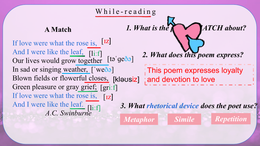人教版（2019）选择性必修第三册Unit5 Poem Using language reading for writing 课件（共27张PPT）