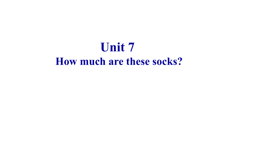 人教新目标(Go for it)版七年级上Unit 7 How much are these socks?期末复习课件（19张ppt）