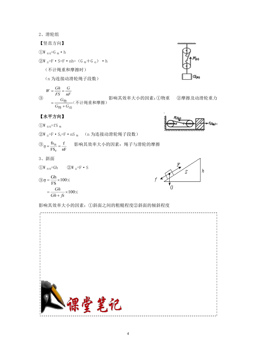 2021浙教版科学“中考二轮专题突破”讲义（二十六）：功和机械【word，含答案】