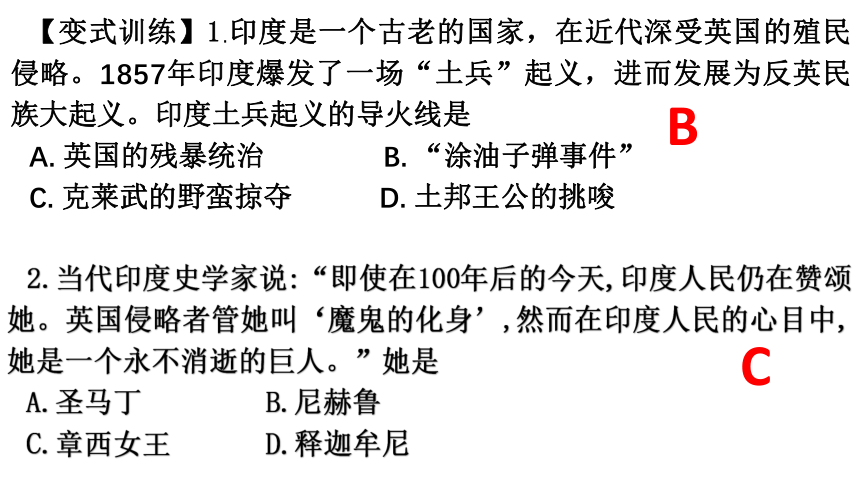 第一单元殖民地人民的反抗与资本主义制度的扩展 复习课件-(共50张PPT)