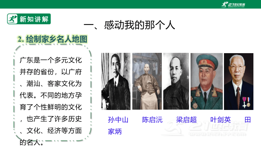 【粤教版】七年级上册《综合实践活动》第一单元 主题活动一 《走近家乡名人》 课件