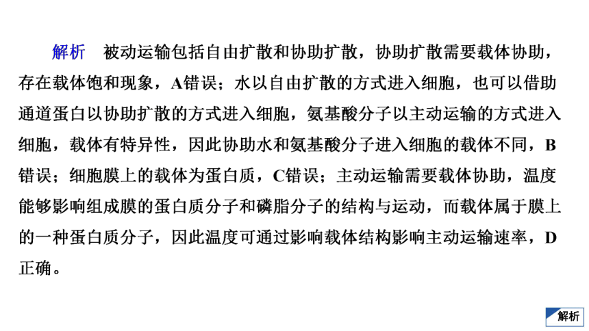 高考生物热点集训2　物质出入细胞方式、酶、ATP(共36张PPT)
