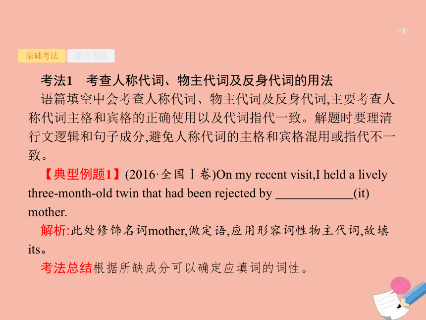 2022届高考英语二轮复习语法专题突破专题一冠词与代词课件(23张ppt）