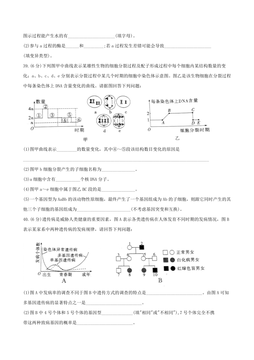 黑龙江省海林市朝鲜族中学2022-2023学年高一下学期5月第二次月考生物学（学考）试卷（Word版含答案）