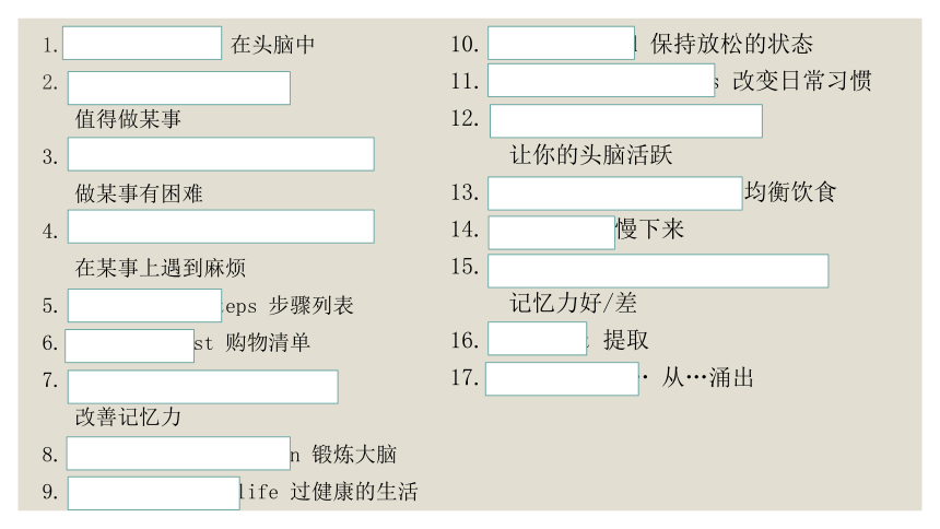 牛津深圳版八年级上册Unit 7-Unit 8 复习课件(共19张PPT)