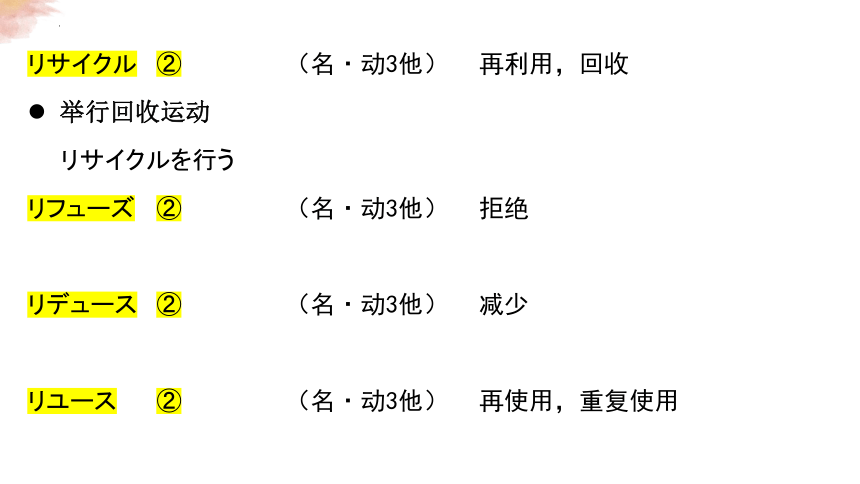 第8課ごみ問題 单词课件（32张）