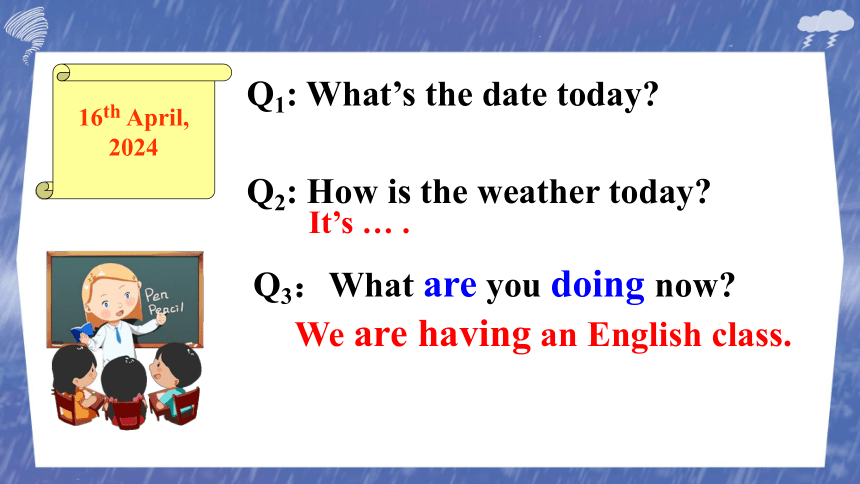 Unit 5 What were you doing when the rainstorm came? Section A1 (1a-2c)课件(共16张PPT) 人教版英语八年级下册