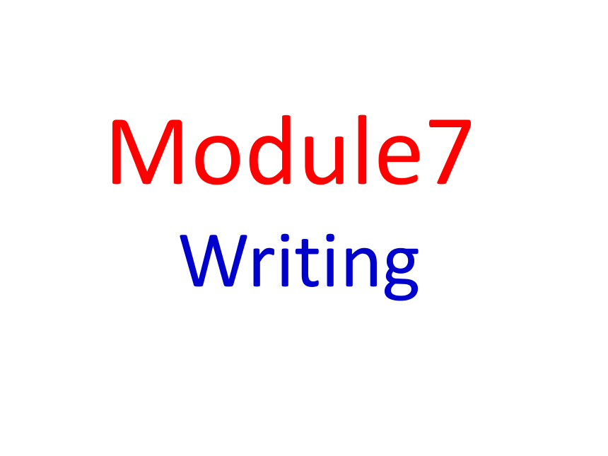 外研版英语八年级上册期末复习Module6--Module8写作训练课件(共15张PPT)
