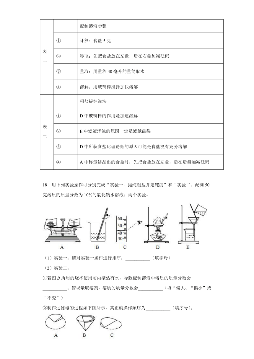 1.6 物质分离 练习题（含解析）