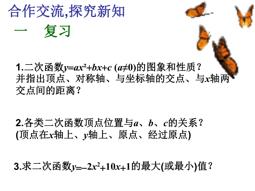 2021-2022学年度沪科版九年级数学上册课件 21.4二次函数的应用（第2课时）(共18张PPT)