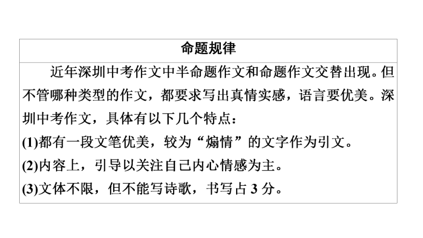 2021年广东省深圳市中考作文考情分析课件（47张ppt）