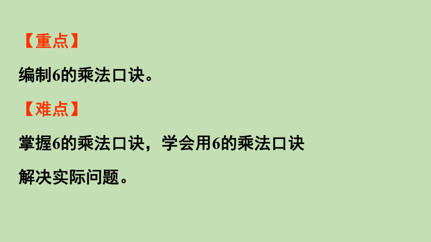 青岛版数学二年级上册 四凯蒂学艺——表内乘法（二） 信息窗1 6的乘法口诀 课件（23张ppt）