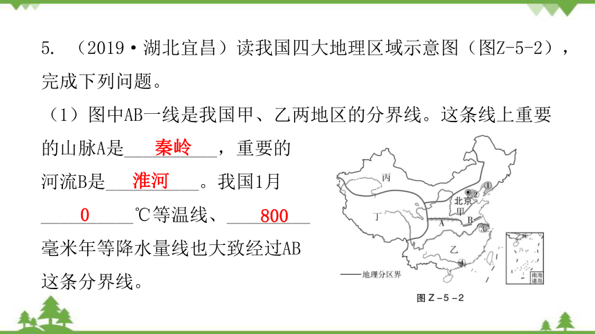 湘教版地理八年级下册 第五章章末复习  习题课件(共32张PPT)