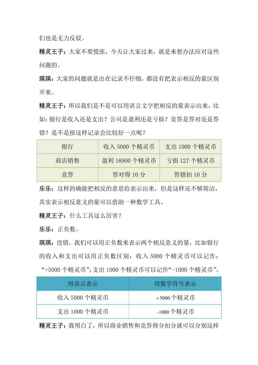 冀教版6年级下册课程实录_6.1.2了解正负数的意义