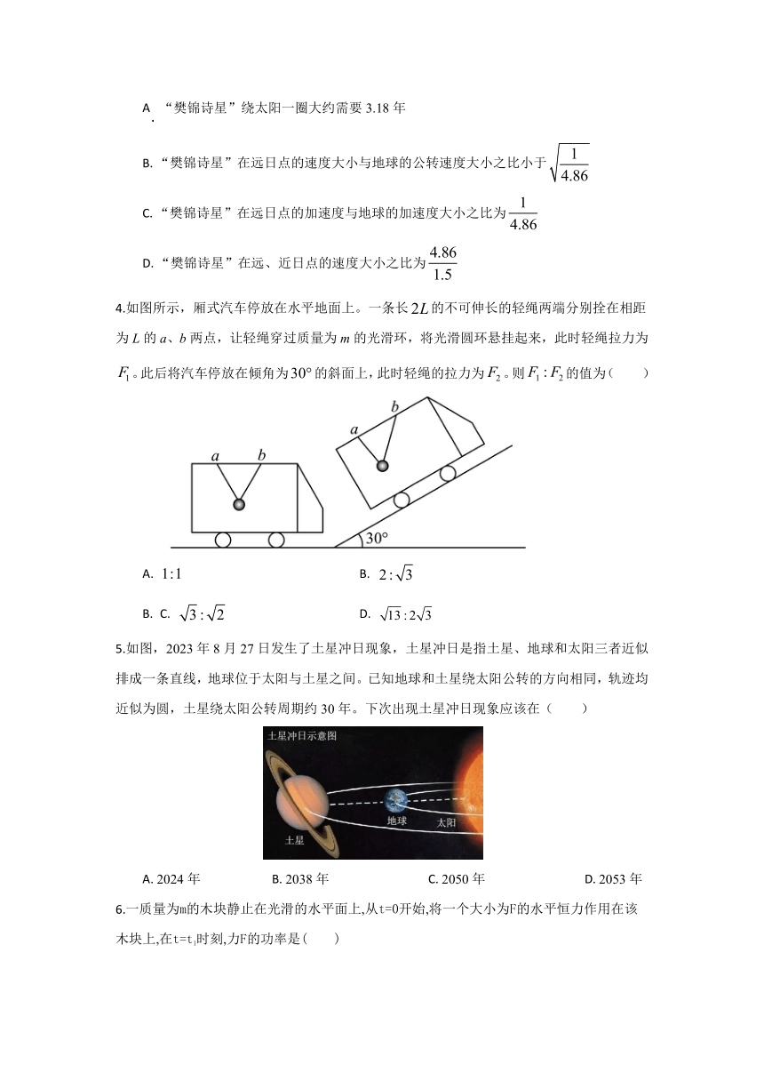 海南省海口市海南师范大学附属中学2023-2024学年高三下学期4月月考物理试题 B卷（含答案）