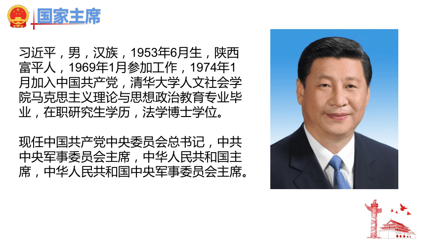 6.2 中华人民共和国主席 课件(共22张PPT) 统编版道德与法治八年级下册