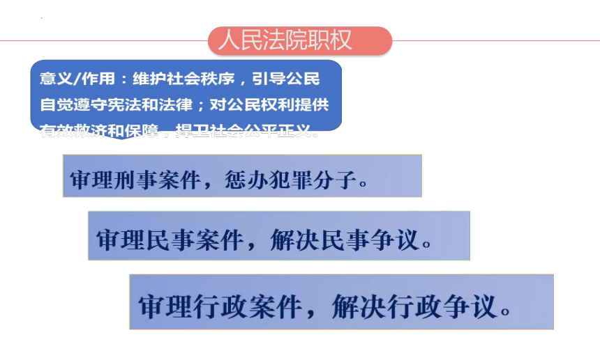 6.5 国家司法机关 课件(共22张PPT)-2023-2024学年统编版道德与法治八年级下册