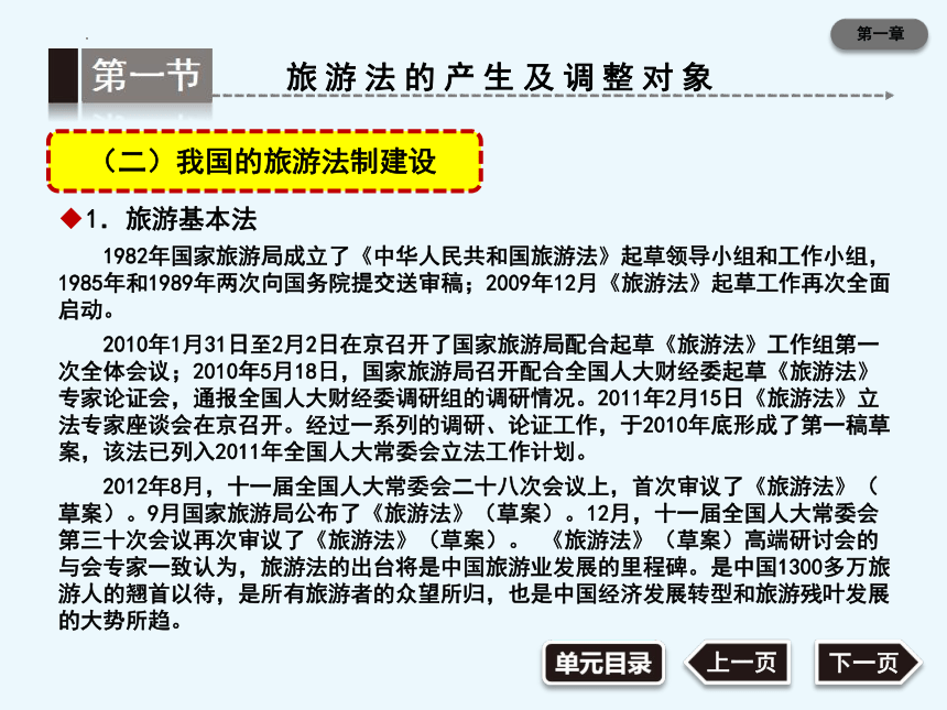 第一章旅 游 法 规 概 述 课件(共30张PPT)《旅游法规第三版》同步教学（大连理工版）