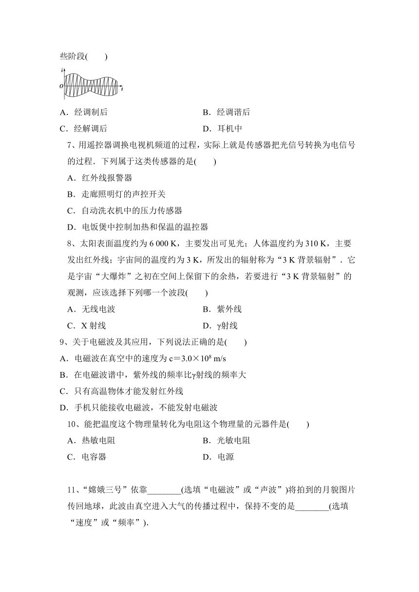 人教物理2020--2021选修1--1第四章 电磁波及其应用练习含答案