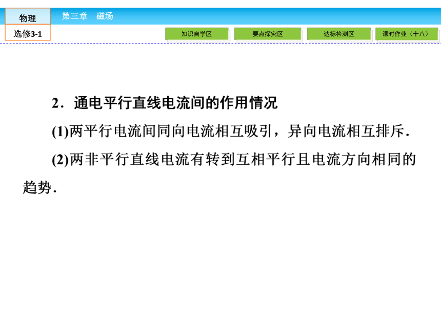 高中物理选修3-1人教新课标3.4通电导线在磁场中受到的力（42张PPT）