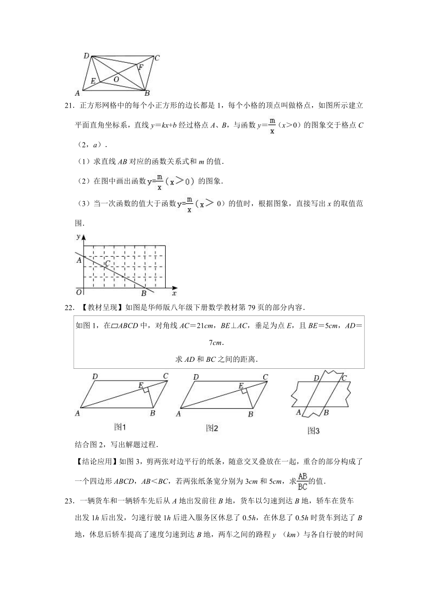 2022-2023学年吉林省长春市朝阳区八年级（下）期中数学试卷(含解析)