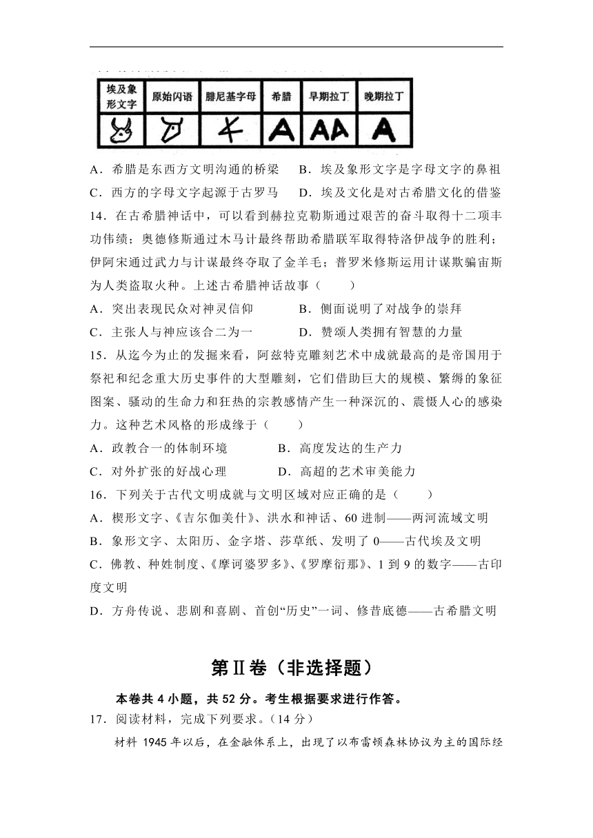 湖南省部分学校2022-2023学年高二下学期期中模拟练习历史试题（含解析）