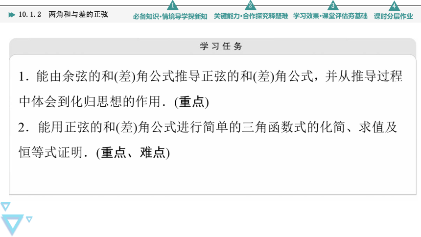 第10章 10.1 10.1.2　两角和与差的正弦(共52张PPT)