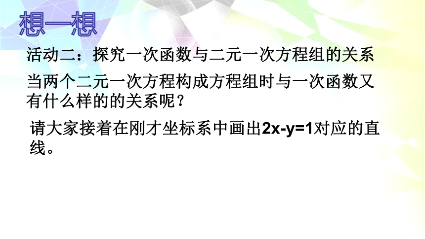 苏科版数学八年级上册6.5一次函数与二元一次方程组 课件（16张PPT）