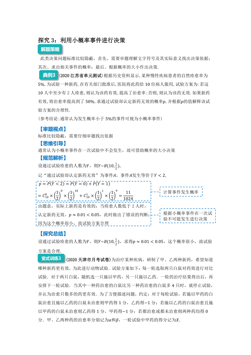 2022年高三数学二轮专题复习：方案与决策问题 讲义（Word版含解析）